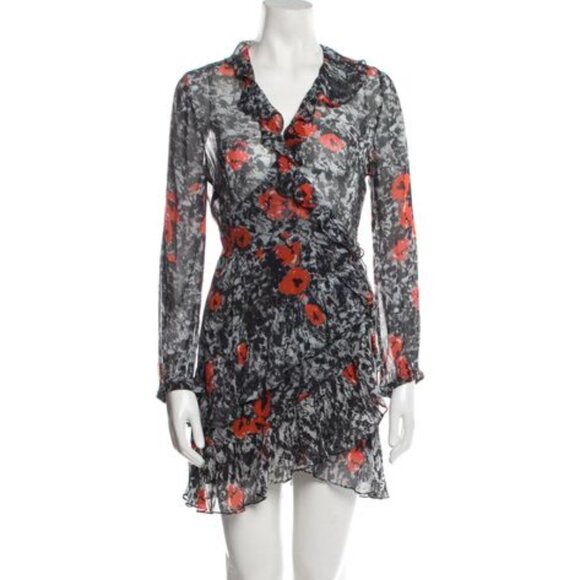 IRO WRAP DRESS SIZE 8 - Picture 1 of 8